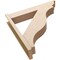 Ekena Millwork 8-in W x 42-in D x 42-in H Funston Trad Rough Cedar Woodgrain TimberThane Outlooker, Primed Tan OUTUR080X42X42FST04RCPR - alternate 5